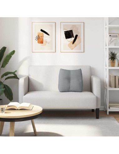 Cuscino per Schiena Grigio chiaro 45 x 24 x 50 cm Tessuto