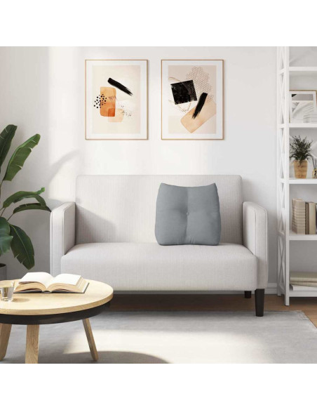 Cuscino per Schiena Grigio chiaro 45 x 24 x 50 cm Tessuto