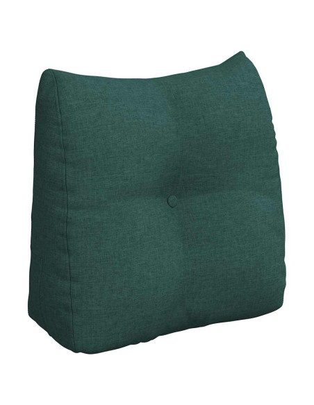 Cuscino per Schiena Verde Scuro 45 x 24 x 50 cm Tessuto