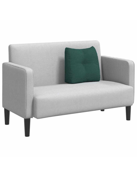 Cuscino per Schiena Verde Scuro 45 x 24 x 50 cm Tessuto