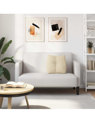 Cuscino per Schiena Crema 45 x 24 x 50 cm Tessuto