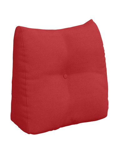 Cuscino per Schiena Rosso 45 x 24 x 50 cm Tessuto