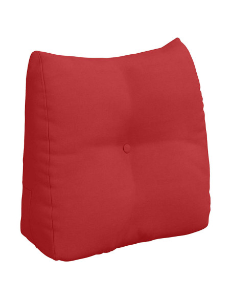 Cuscino per Schiena Rosso 45 x 24 x 50 cm Tessuto