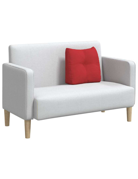 Cuscino per Schiena Rosso 45 x 24 x 50 cm Tessuto