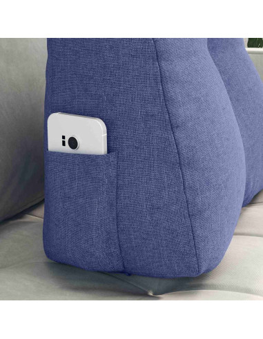 Cuscino per Schiena Blu jeans 45 x 24 x 50 cm Tessuto