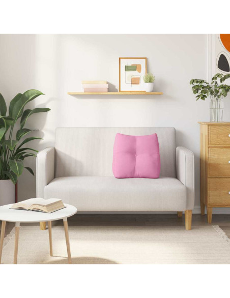 Cuscino per Schiena Rosa 45 x 24 x 50 cm Tessuto