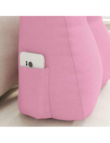 Cuscino per Schiena Rosa 45 x 24 x 50 cm Tessuto