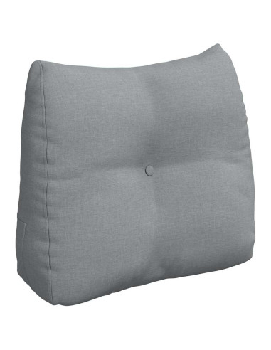Cuscino per Schiena Grigio chiaro 60 x 24 x 50 cm Tessuto