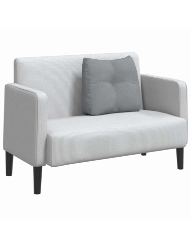 Cuscino per Schiena Grigio chiaro 60 x 24 x 50 cm Tessuto