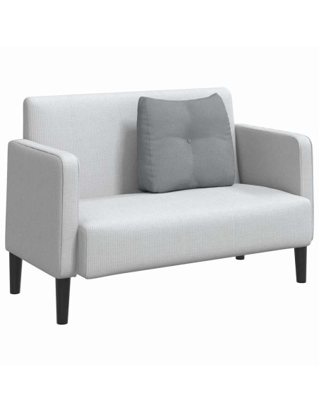 Cuscino per Schiena Grigio chiaro 60 x 24 x 50 cm Tessuto