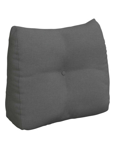 Cuscino per Schiena Grigio scuro 60 x 24 x 50 cm Tessuto