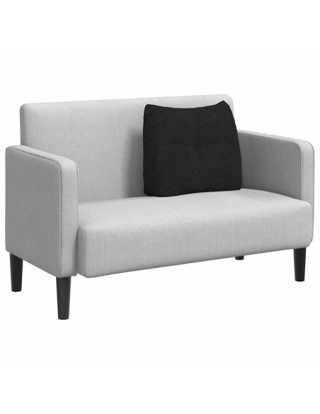 Cuscino per Schiena Nero 60 x 24 x 50 cm Tessuto