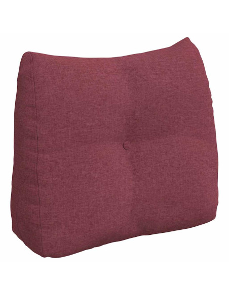 Cuscino per Schiena Rosso Vino 60 x 24 x 50 cm Tessuto