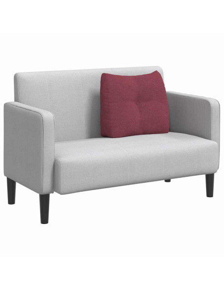 Cuscino per Schiena Rosso Vino 60 x 24 x 50 cm Tessuto