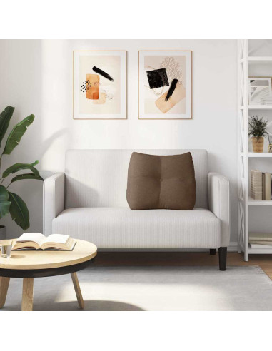 Cuscino per Schiena Marrone 60 x 24 x 50 cm Tessuto