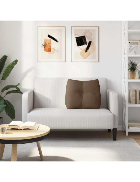 Cuscino per Schiena Marrone 60 x 24 x 50 cm Tessuto