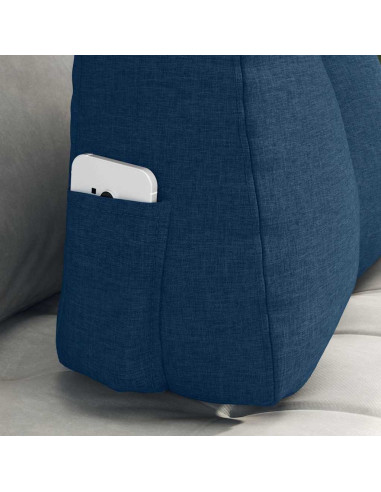 Cuscino per Schiena Blu 60 x 24 x 50 cm Tessuto