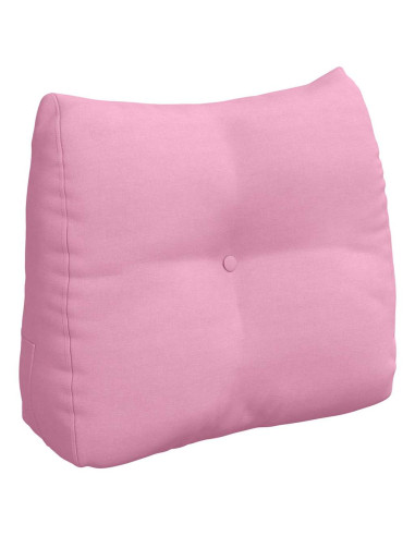 Cuscino per Schiena Rosa 60 x 24 x 50 cm Tessuto