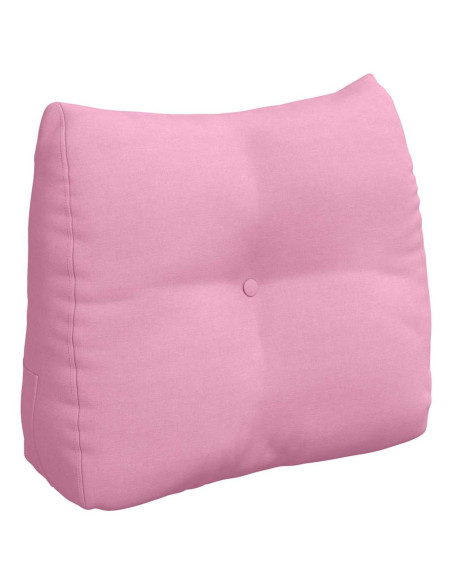 Cuscino per Schiena Rosa 60 x 24 x 50 cm Tessuto