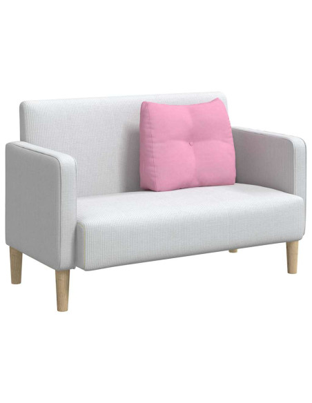 Cuscino per Schiena Rosa 60 x 24 x 50 cm Tessuto