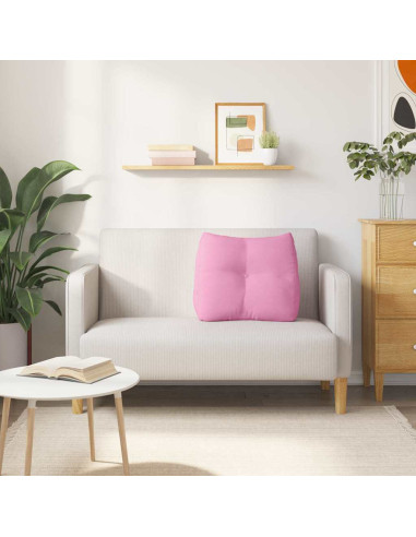 Cuscino per Schiena Rosa 60 x 24 x 50 cm Tessuto