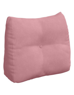 Cuscino per Schiena Rosa 60 x 24 x 50 cm Velluto 2