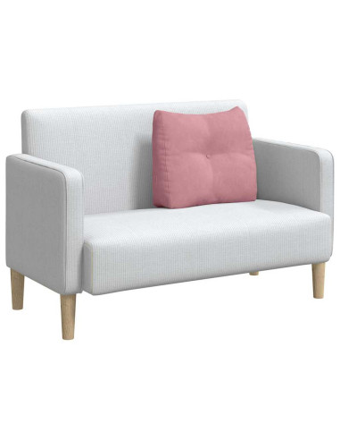 Cuscino per Schiena Rosa 60 x 24 x 50 cm Velluto