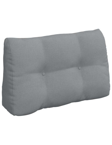 Cuscino per Schiena Grigio chiaro 80 x 24 x 50 cm Tessuto