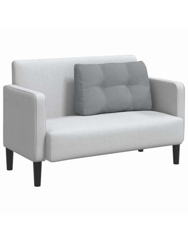 Cuscino per Schiena Grigio chiaro 80 x 24 x 50 cm Tessuto