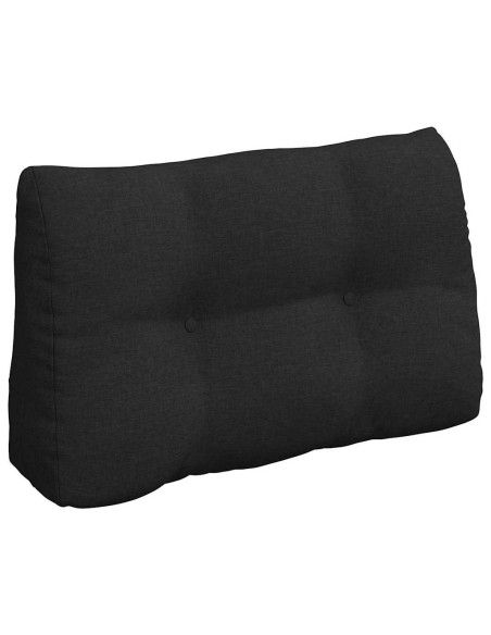 Cuscino per Schiena Nero 80 x 24 x 50 cm Tessuto