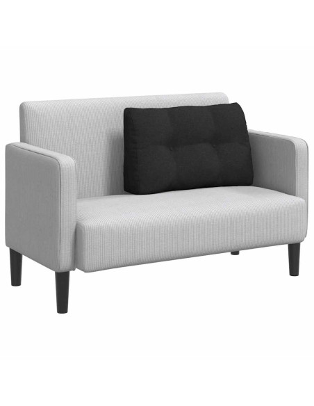 Cuscino per Schiena Nero 80 x 24 x 50 cm Tessuto