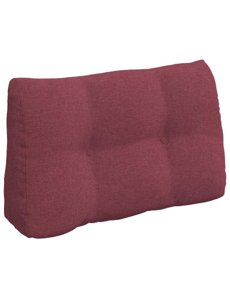 Cuscino per Schiena Rosso Vino 80 x 24 x 50 cm Tessuto