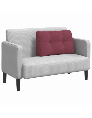 Cuscino per Schiena Rosso Vino 80 x 24 x 50 cm Tessuto