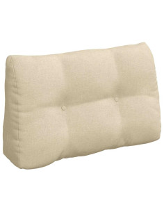 Cuscino per Schiena Crema 80 x 24 x 50 cm Tessuto 2