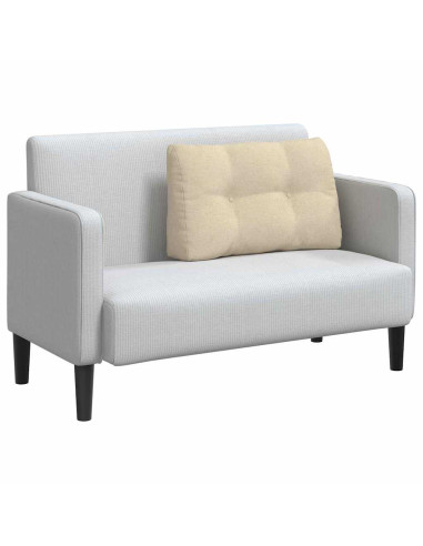 Cuscino per Schiena Crema 80 x 24 x 50 cm Tessuto