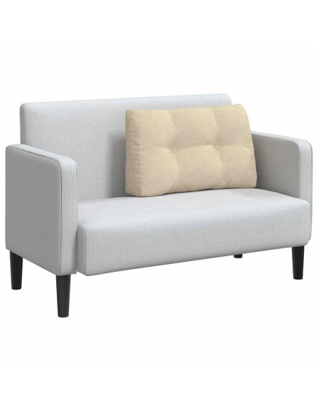 Cuscino per Schiena Crema 80 x 24 x 50 cm Tessuto