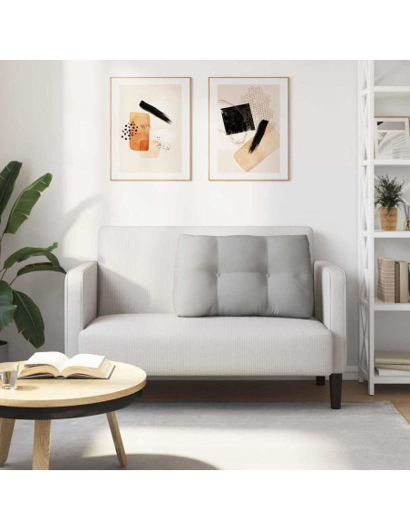 Cuscino per Schiena Grigio Nuvola 80 x 24 x 50 cm Tessuto