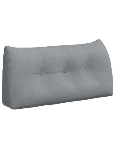 Cuscino per Schiena Grigio chiaro 100 x 24 x 50 cm Tessuto
