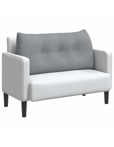 Cuscino per Schiena Grigio chiaro 100 x 24 x 50 cm Tessuto