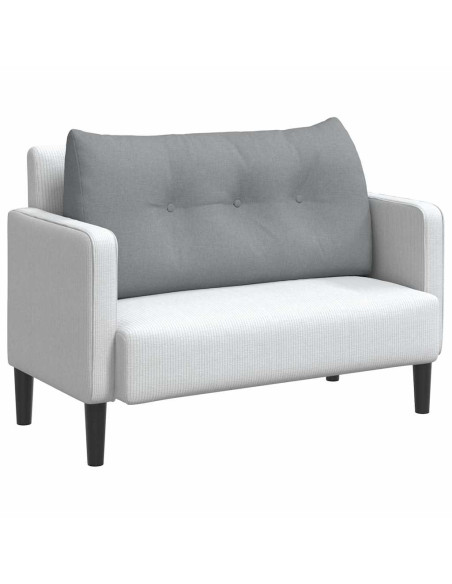 Cuscino per Schiena Grigio chiaro 100 x 24 x 50 cm Tessuto