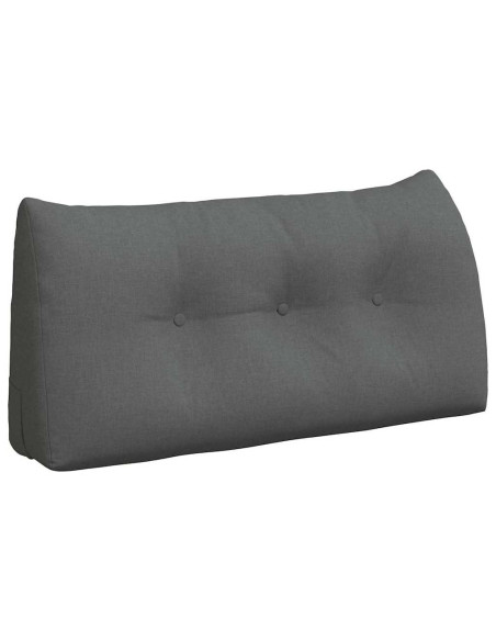 Cuscino per Schiena Grigio scuro 100 x 24 x 50 cm Tessuto