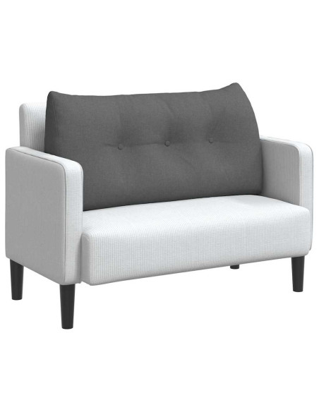 Cuscino per Schiena Grigio scuro 100 x 24 x 50 cm Tessuto