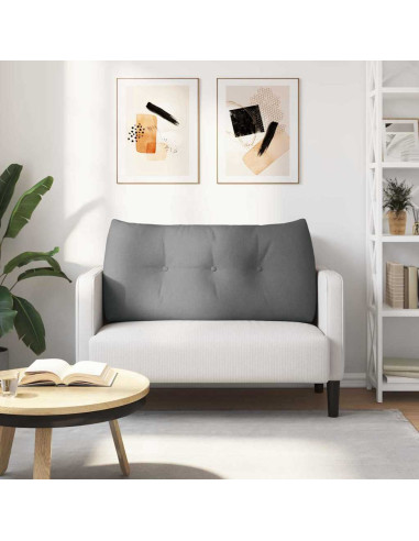 Cuscino per Schiena Grigio scuro 100 x 24 x 50 cm Tessuto