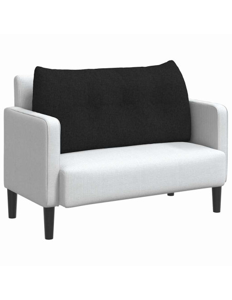 Cuscino per Schiena Nero 100 x 24 x 50 cm Tessuto