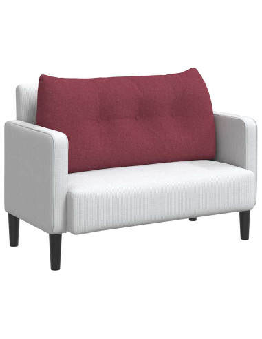 Cuscino per Schiena Rosso Vino 100 x 24 x 50 cm Tessuto