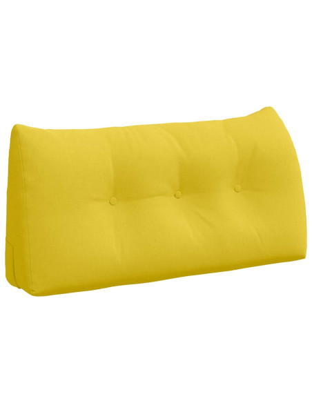 Cuscino per Schiena Giallo Chiaro 100 x 24 x 50 cm Tessuto
