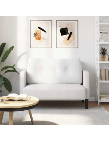 Cuscino per Schiena Bianco 100 x 24 x 50 cm Tessuto