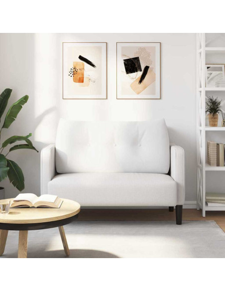 Cuscino per Schiena Bianco 100 x 24 x 50 cm Tessuto