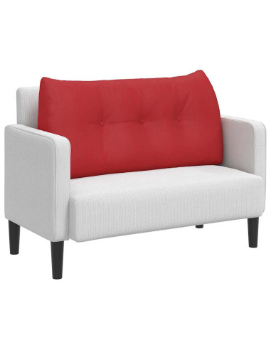 Cuscino per Schiena Rosso 100 x 24 x 50 cm Tessuto