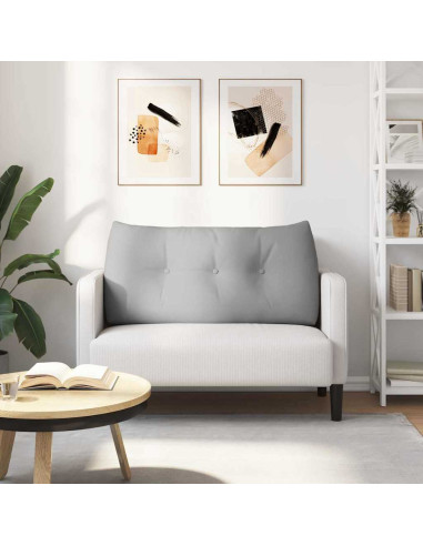 Cuscino per Schiena Grigio Nuvola 100 x 24 x 50 cm Tessuto